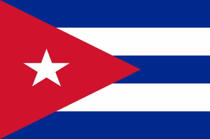 A bandeira de Cuba